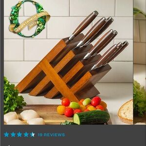 Messermeister Avanta Pakka Wood Knife Block Set